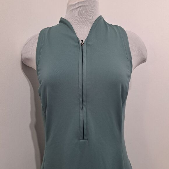 Athleta Advantage Activewear Golf Tennis Running Mini Dress Deep Ocean Teal Med - Picture 14 of 15